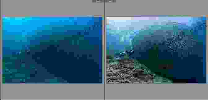 A Before And After Comparison Of An Underwater Image, Demonstrating The Transformative Power Of Post Processing Techniques Such As Color Correction, Contrast Adjustment, And Sharpening. Advanced Underwater Photography: Techniques For Digital Photographers