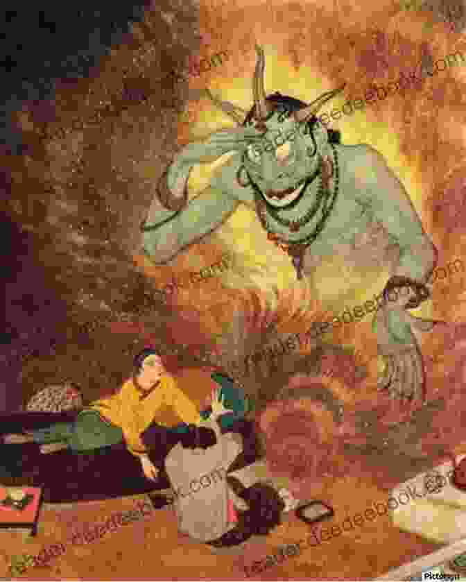 A Charming And Whimsical Illustration Of Aladdin And The Genie, By Edmund Dulac Poe Illustrated: Art By Dore Dulac Rackham And Others (Dover Fine Art History Of Art)