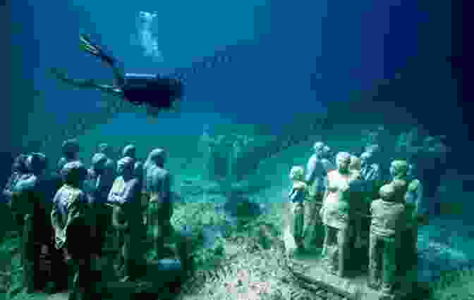 A Group Of People Snorkeling In The Underwater Museum In Cancun, Mexico TEN FUN THINGS TO DO IN CANCUN