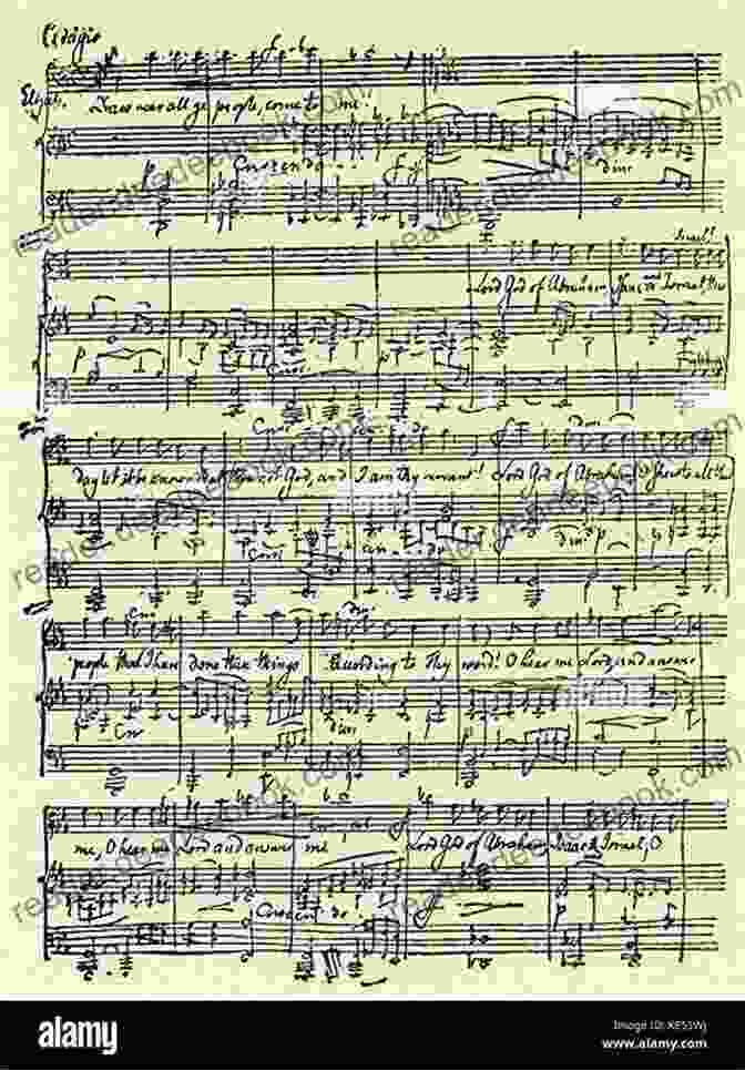 A Page From The Original Handwritten Score Of Mendelssohn's Elijah The History Of Mendelssohn S Oratorio Elijah