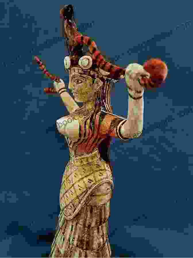 A Photograph Of A Minoan Snake Goddess Figurine, With A Snake Coiled Around Her Body And A Serpent In Her Hand. Images Of Crete Loose Ends