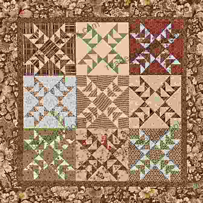 A Quilt Made With Reproduction Civil War Fabrics, Featuring A Sunbonnet Sue Pattern. The Blue And The Gray: Quilt Patterns Using Civil War Fabrics