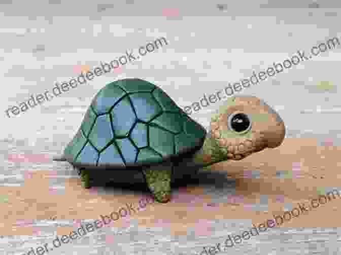 A Realistic Clay Turtle With A Textured Shell And Protruding Eyes. Sloth Crafts: 18 Fun Creative Step By Step Projects (Creature Crafts)