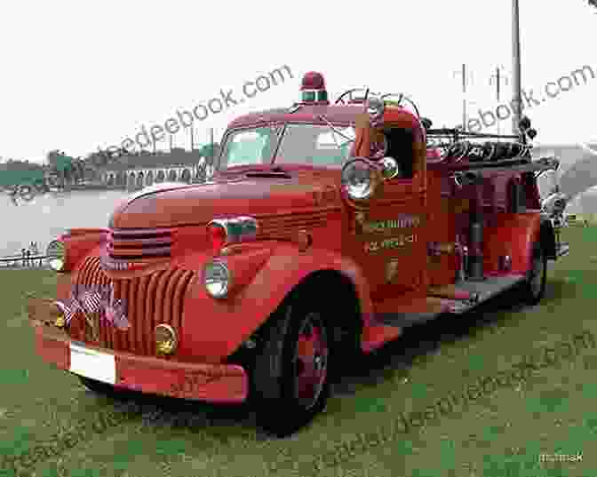 A Restored 1942 Chevrolet Pumper Truck At Rex Wrecks Fire Trucks, Showcasing Its Intricate Detailing. Rex S Wrecks Fire Trucks Jo Macauley