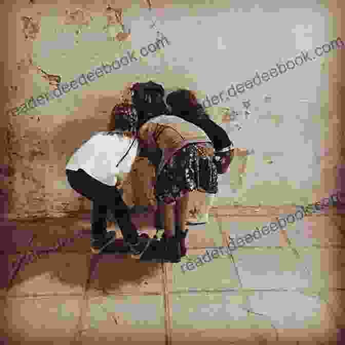 A Sepia Toned Photo Of A Group Of Children Playing In The Street. Songs In Sepia And Black White