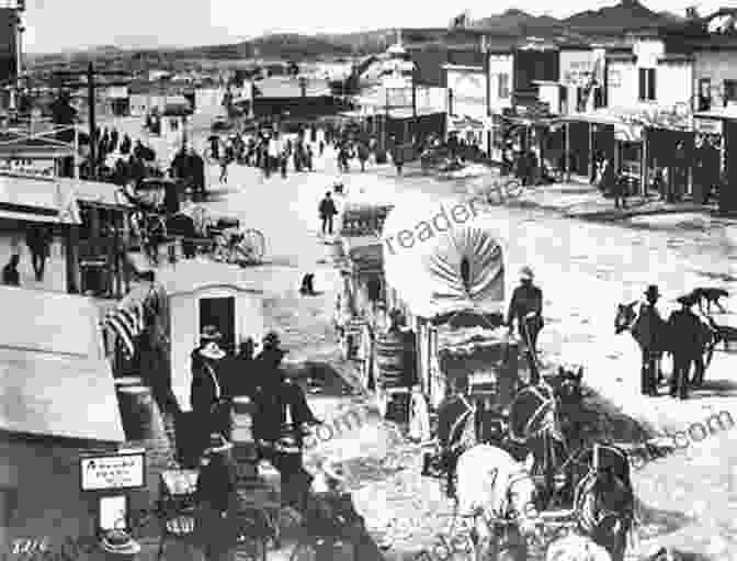 A Sepia Toned Photo Of A Group Of People Gathered Around A Horse Drawn Wagon. Songs In Sepia And Black White