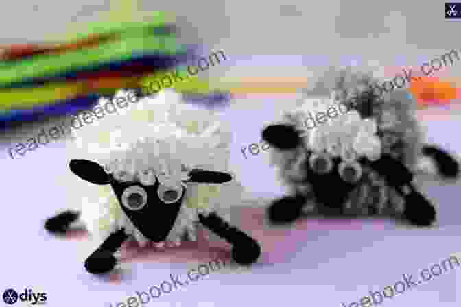 A White Pom Pom Sheep With Pipe Cleaner Legs And Ears, And A Drawn On Face Corgi Crafts: 20 Fun And Creative Step By Step Projects (Creature Crafts)