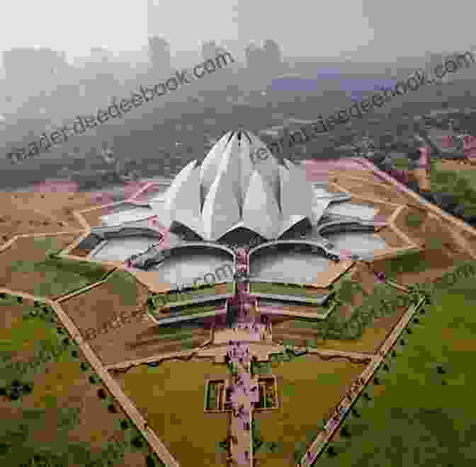 A Wide Angle View Of Lotus Temple, Showcasing Its Unique Lotus Shaped Design And White Marble Facade. Safdarjung S Tomb: Discover India Photojournals (Monuments Of Delhi 5)