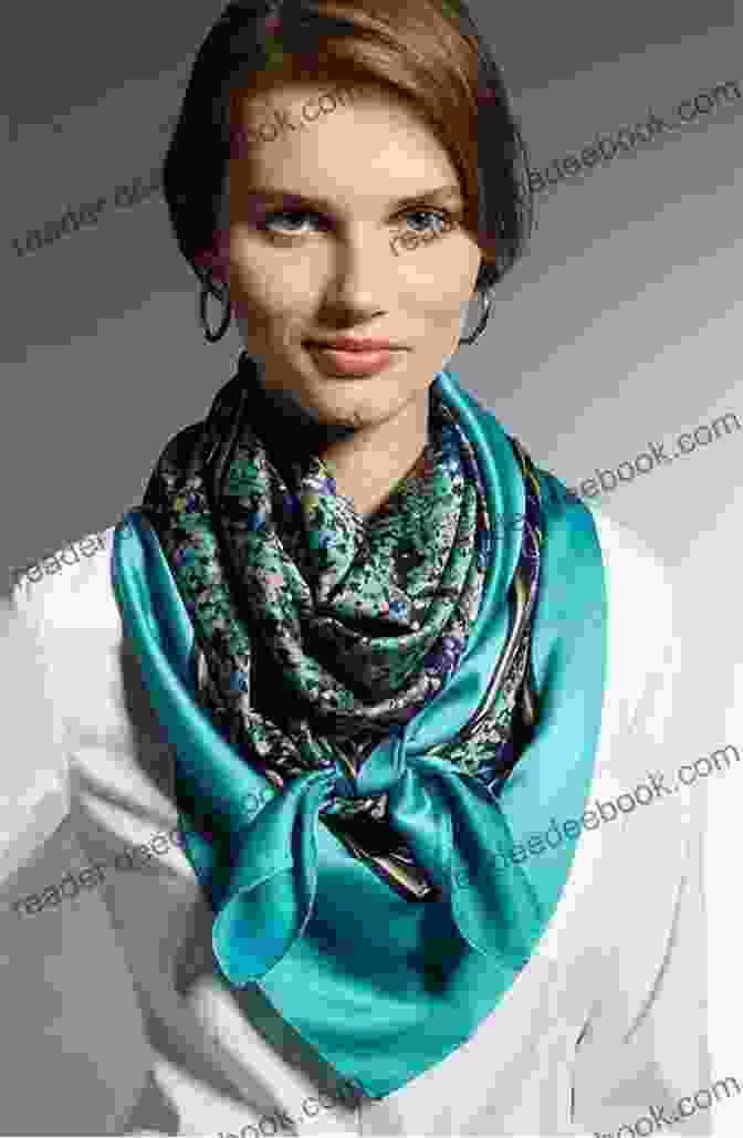 A Woman Wearing A Scarf From Ellen Deakin, Featuring A Vibrant Plaid Pattern And Soft Wool Blend. Messy Bun Hats Scarves Ellen Deakin