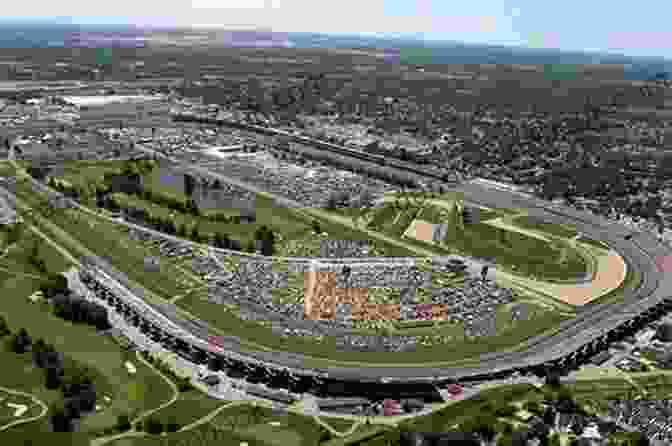 Aerial View Of Hammerin' Round Speedway With Racing Motorcycles On The Track Hammerin Round: Speedway In The East End