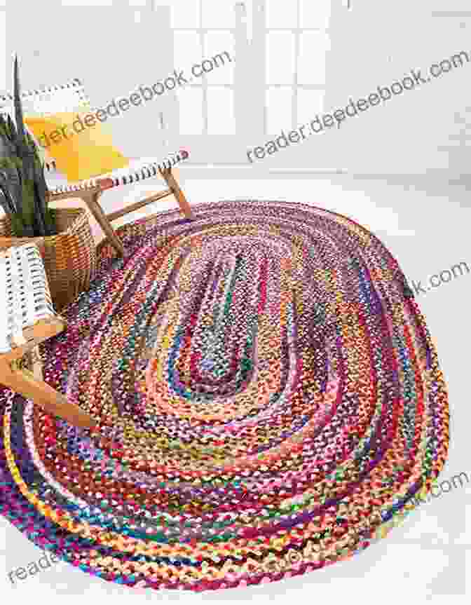 Colorful Braided Rug With A Modern Abstract Design Braiding Rugs: A Storey Country Wisdom Bulletin A 03