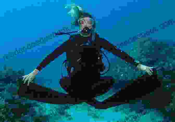 Diver Maintaining Neutral Buoyancy, Hovering Effortlessly In The Water. Advanced Underwater Photography: Techniques For Digital Photographers