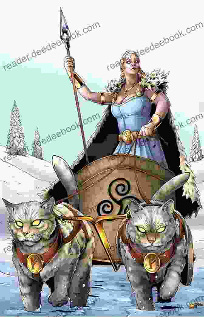 Freyja Riding Into Battle On Her Chariot, Her Valkyries Following Behind. ODIN S PROMISE: A Novel Of Norway (Odin S Promise Trilogy)