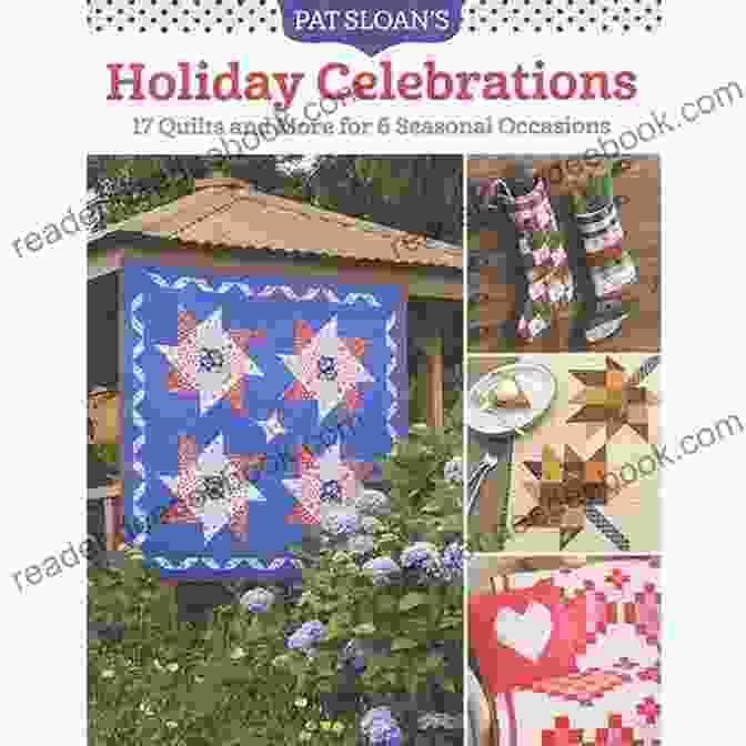 Pat Sloan's Christmas Quilt Featuring Traditional Red And Green Colors With A Charming Winter Scene Pat Sloan S Holiday Celebrations: 17 Quilts And More For 6 Seasonal Occasions