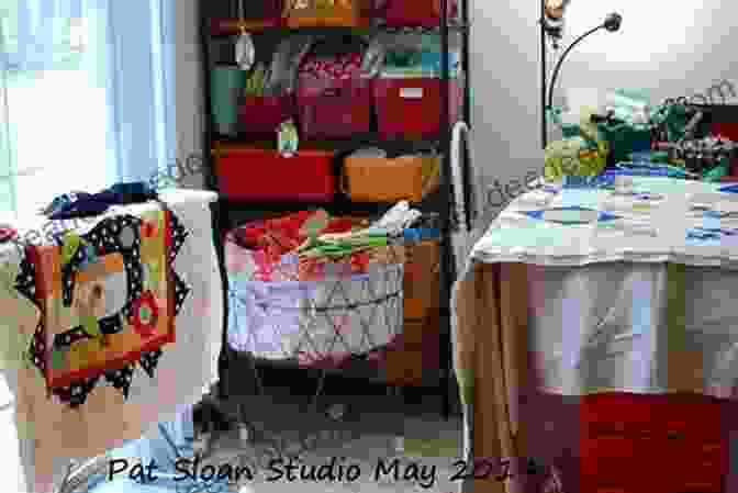 Pat Sloan Sitting In Her Studio, Surrounded By Vibrant Fabrics And Patterns Pat Sloan S Celebrate The Seasons: 14 Easy Quilts And Companion Projects