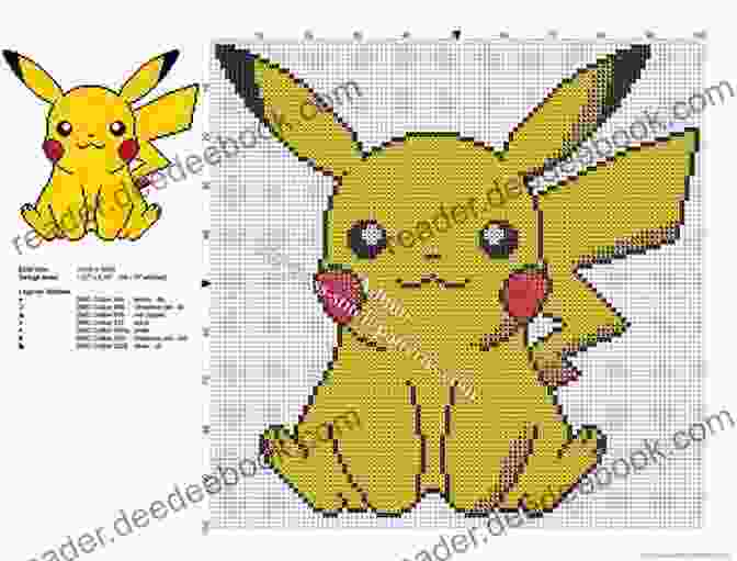 Pokémon Scene Cross Stitch Pattern Pokemon Embroidery Designs: Cross Stitch Embroidery