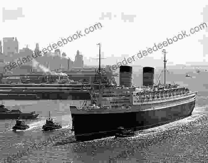 RMS Queen Elizabeth In New York Harbor RMS Queen Elizabeth Janette McCutcheon