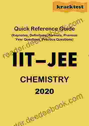 Quick Reference Guide for IIT JEE Chemistry (2024)